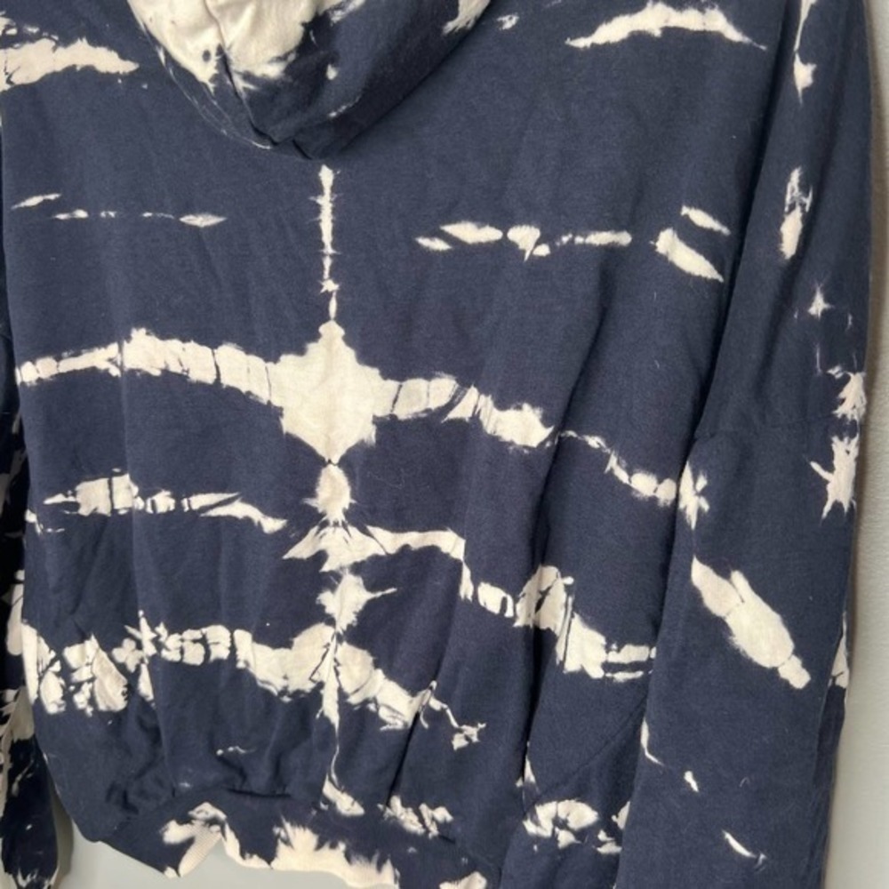 Young Fabulous Broke Blue Safari Tie Dye Hoodie Crop Sweatshirt Small / medium - Picture 7 of 10